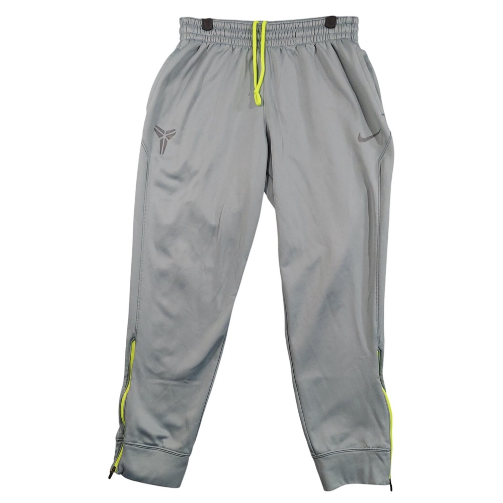 Nike Pants Mens L Gray Therma-FIT Sweatpants Kobe‎ Joggers Ankle Zip Athletic
